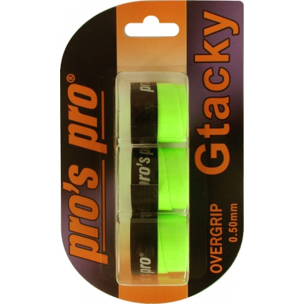 Omotávky Pros Pro G Tacky 3 ks, neon green