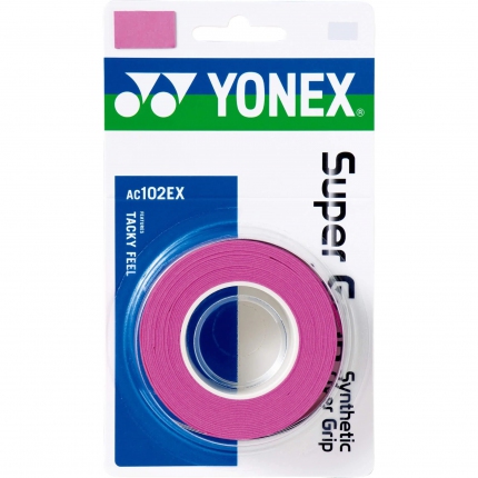 Tenis - Omotávky Yonex Super Grap 3 ks, pink