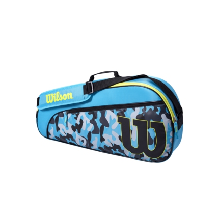 Tenisová taška Wilson Junior Racketbag, blue/wild lime