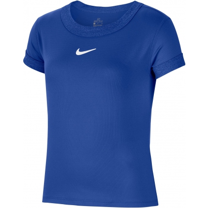 Dětské tenisové tričko Nike Court Dri-Fit T-Shirt Girls, blue