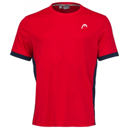 Tenis - Pánské tenisové tričko Head Slice T-Shirt, red/dark blue