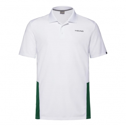 Tenis - Pánské tenisové tričko Head Club Technical Polo, white/green