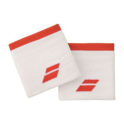 Potítka Babolat Logo Wristband X2 white/red