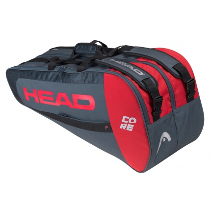 Tenisová taška Head Core 6R Combi 2021, anthracite/red