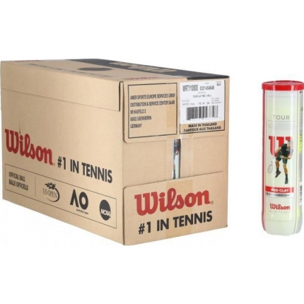 Tenis - Tenisové míče Wilson Tour Clay Red, 72 ks