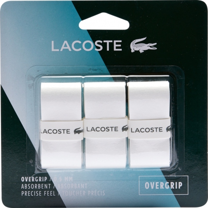 Omotávky Lacoste Overgrip X3, white