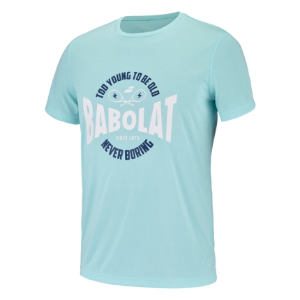Pánské tenisové tričko Babolat Exercise Graphic Tee, angel blue