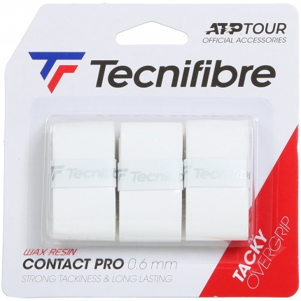 Omotávky Tecnifibre ATP Pro Contact 3 ks, white