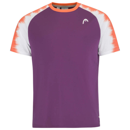 Tenis - Pánské tenisové tričko Head Topspin T-Shirt, lilac/print vision