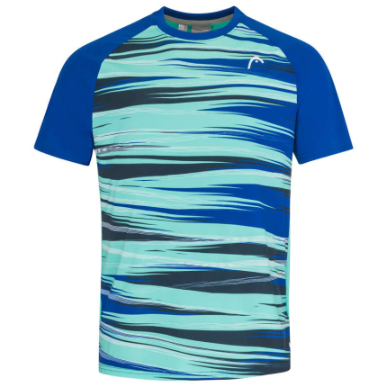Tenis - Pánské tenisové tričko Head Topspin T-Shirt, royal/print vision