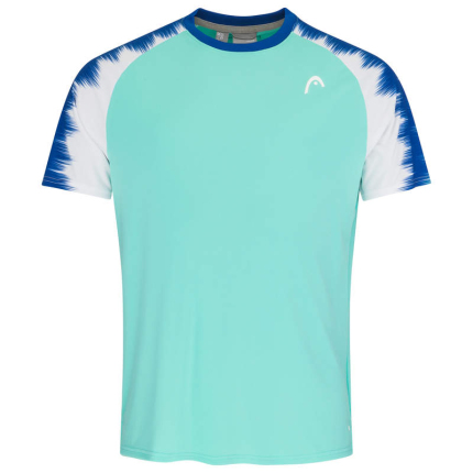 Pánské tenisové tričko Head Topspin T-Shirt, turquoise/print vision