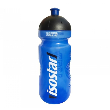 Láhev na pití Isostar 650 ml, uzávěr cyklistický, dark blue