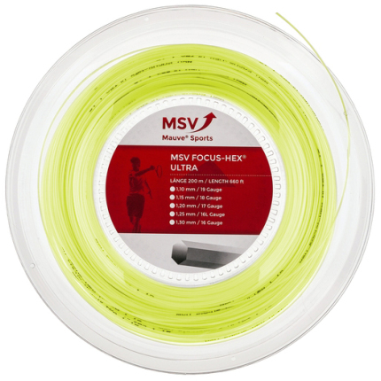 Tenis - Tenisový výplet MSV Focus Hex Ultra 200m, neon yellow