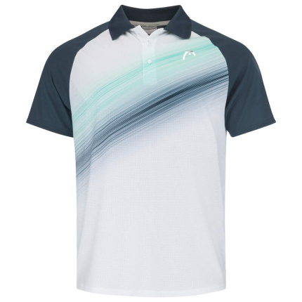 Tenis - Pánské tenisové tričko Head Performance Polo, navy/print perf