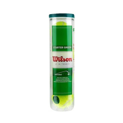 Dětské tréninkové míče Wilson Starter Play Green, 4 ks