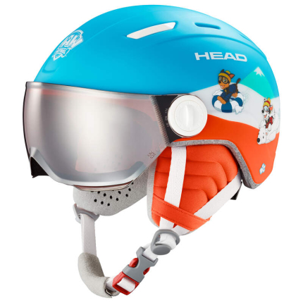 Lyžování - Dětská lyžařská helma Head Mojo Visor Paw 2023/24