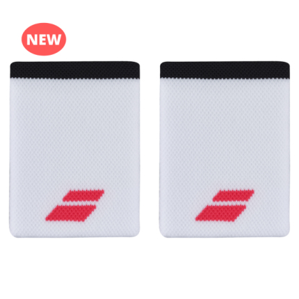 Tenis - Potítka Babolat Logo Jumbo Wristband X2 white/strike red