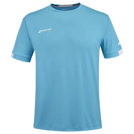 Dětské tenisové tričko Babolat Play Crew Neck Tee, cyan blue