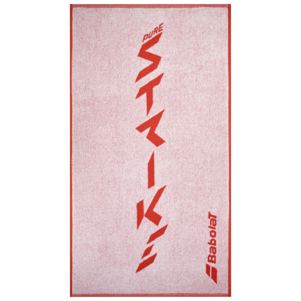 Ručník Babolat Medium Towel, white/strike red