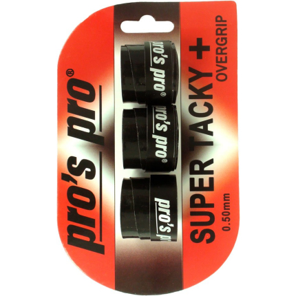Omotávky Pros Pro Super Tacky+ 3 ks, black