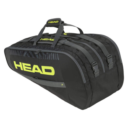 Tenisová taška Head Base Racquet Bag L, black/yellow