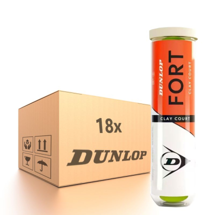 Tenisové míče Dunlop Fort Clay Court, 72 ks