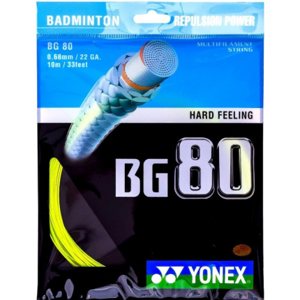 Badmintonový výplet Yonex BG 80, 10m, yellow