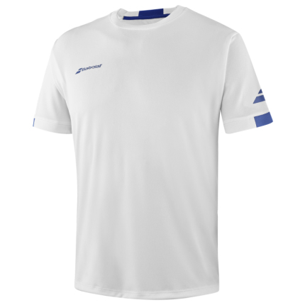 Pánské tenisové tričko Babolat Play Crew Neck Tee, white