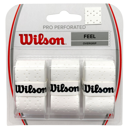 Omotávky Wilson Pro Overgrip Perforated 3 ks, white