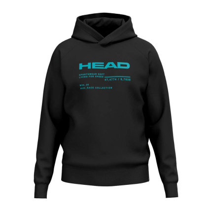 Dětská mikina Head Race Hoodie Junior, black