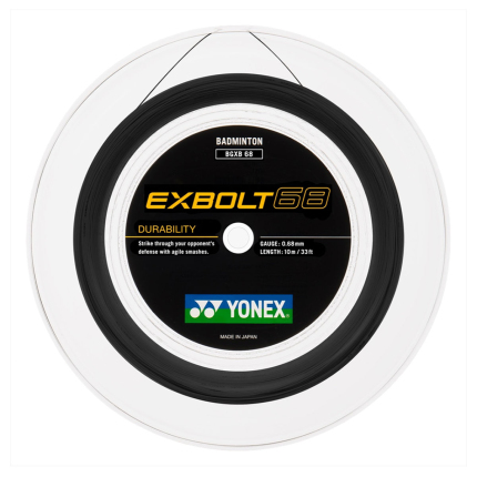 Badmintonový výplet Yonex Exbolt 68 200m, black