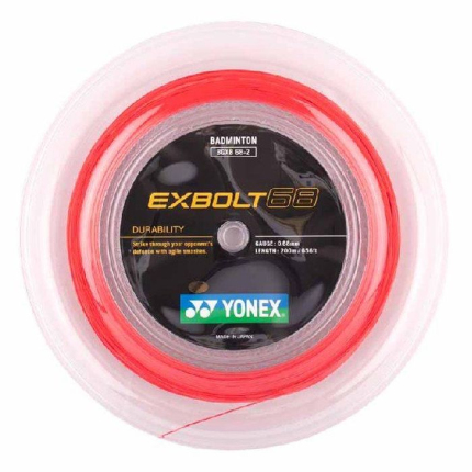 Badmintonový výplet Yonex Exbolt 68 200m, red