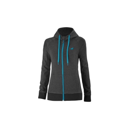 Dětská tenisová mikina Babolat Exercise Hood Jacket Girl, black