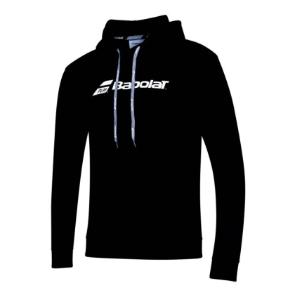 Dětská tenisová mikina Babolat Exercise Hood Sweat JR, black