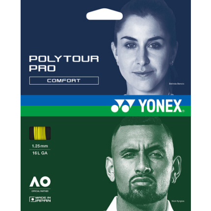 Tenisový výplet Yonex Poly Tour Pro 12m, 1.25 yellow