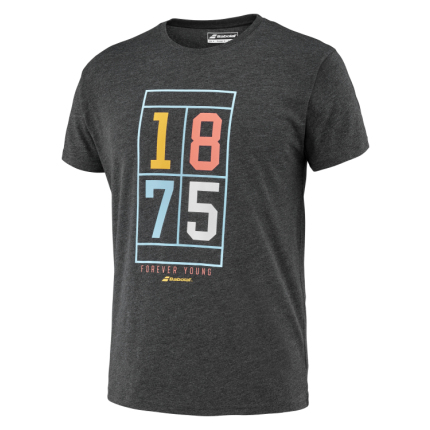 Pánské tenisové tričko Babolat Exercise Vintage Tee, black hthr