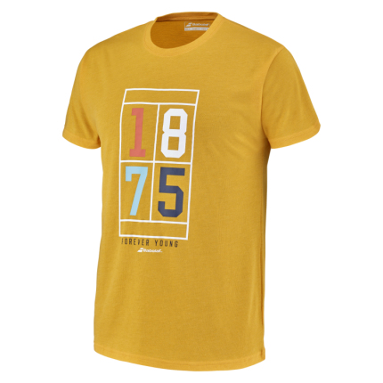 Pánské tenisové tričko Babolat Exercise Vintage Tee, saffron