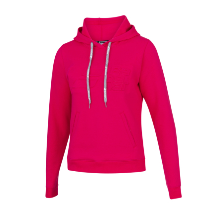 Dámská tenisová mikina Babolat Exercise Hood Sweat Women, red rose