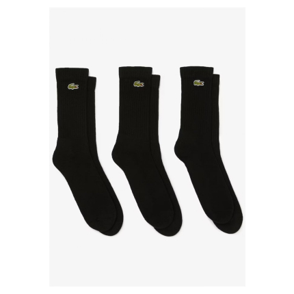 Tenisové ponožky Lacoste RA4182 3er Pack, black