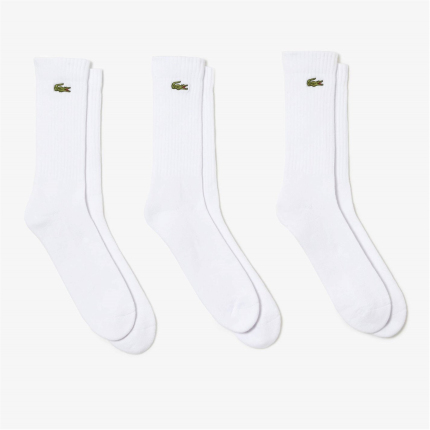 Tenisové ponožky Lacoste RA4182 3er Pack, white