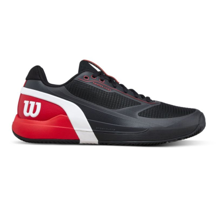 Pánská tenisová obuv Wilson Rush Pro 5 Clay, black/infrared
