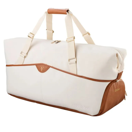 Tenisová taška Wilson RF Lawn Collection Practice Duffel Bag, cream