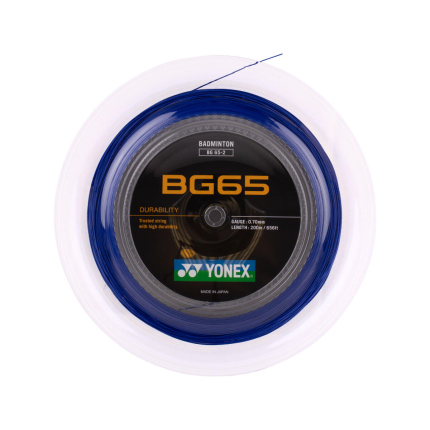 Badmintonový výplet Yonex BG 65, 200m, blue
