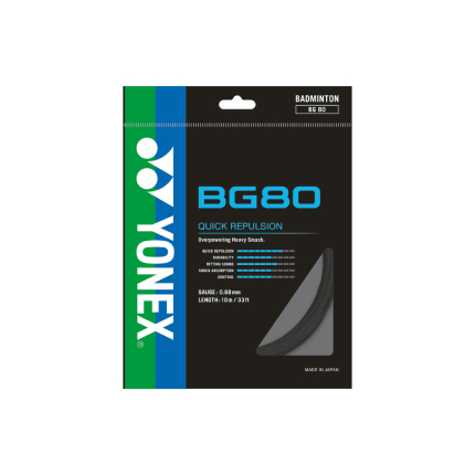 Badmintonový výplet Yonex BG 80, 10m, black