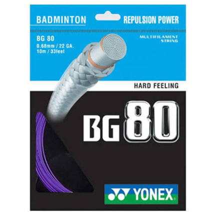 Badmintonový výplet Yonex BG 80, 10m, fialová