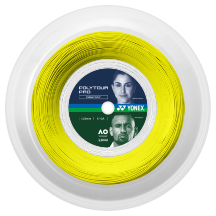 Tenisový výplet Yonex Poly Tour Pro 200m, 1.20 yellow