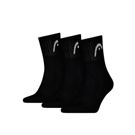 Tenisové ponožky Head Socks Tennis 3P Club Short Crew, black